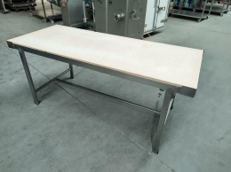 s/s table with ertalon top 